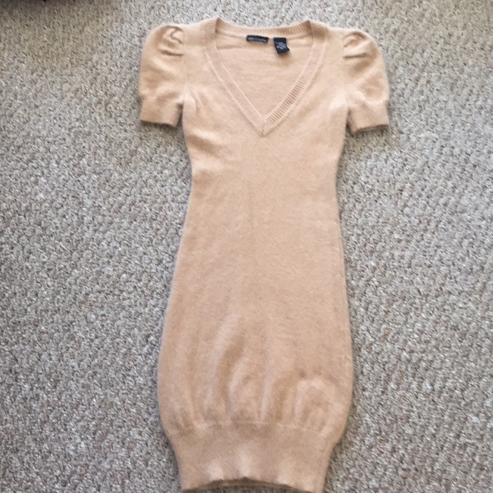 Angora cap sleeve sweater dress. NWOT